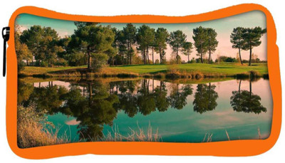 

Snoogg Eco Friendly Canvas River Side Tree Designer Student Pen Pencil Case Coin Purse Pouch Cosmetic Makeup Bag (ORANGE) Pouch(Multicolor)
