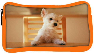

Snoogg Eco Friendly Canvas Puppy Sitting In Chair Designer Student Pen Pencil Case Coin Purse Pouch Cosmetic Makeup Bag (ORANGE) Pouch(Multicolor)