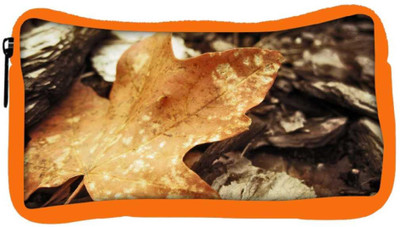 

Snoogg Eco Friendly Canvas Brown Leaf Designer Student Pen Pencil Case Coin Purse Pouch Cosmetic Makeup Bag (ORANGE) Pouch(Multicolor)