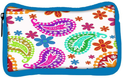 

Snoogg Eco Friendly Canvas Abstract Pattern White Designer Student Pen Pencil Case Coin Purse Pouch Cosmetic Makeup Bag (BLUE) Pouch(Multicolor)