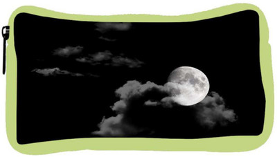 

Snoogg Eco Friendly Canvas Moon In Night Sky Background Student Pen Pencil Case Coin Purse Pouch Cosmetic Makeup Bag (GREEN) Pouch(Multicolor)