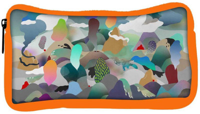 

Snoogg Eco Friendly Canvas Paper Ring Of Fire Designer Student Pen Pencil Case Coin Purse Pouch Cosmetic Makeup Bag (ORANGE) Pouch(Multicolor)