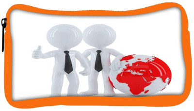 

Snoogg Eco Friendly Canvas Business People Standing In Front Of The Globe Business Concept Student Pen Pencil Case Coin Purse Pouch Cosmetic Makeup Bag (ORANGE) Pouch(Multicolor)