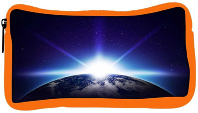 

Snoogg Eco Friendly Canvas Earth Sunrise Student Pen Pencil Case Coin Purse Pouch Cosmetic Makeup Bag (ORANGE) Pouch(Multicolor)