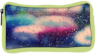 

Snoogg Eco Friendly Canvas Colorful Water Drops Designer Student Pen Pencil Case Coin Purse Pouch Cosmetic Makeup Bag (GREEN) Pouch(Multicolor)