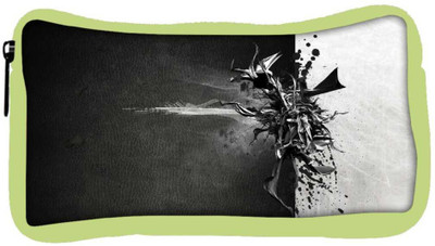 

Snoogg Eco Friendly Canvas Black And Grey Paint Designer Student Pen Pencil Case Coin Purse Pouch Cosmetic Makeup Bag (GREEN) Pouch(Multicolor)