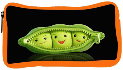

Snoogg Eco Friendly Canvas Grren Peas Designer Student Pen Pencil Case Coin Purse Pouch Cosmetic Makeup Bag (ORANGE) Pouch(Multicolor)