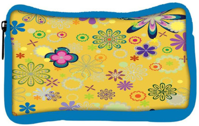 

Snoogg Eco Friendly Canvas Yellow Floral Pattern Designer Student Pen Pencil Case Coin Purse Pouch Cosmetic Makeup Bag (BLUE) Pouch(Multicolor)