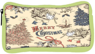 

Snoogg Eco Friendly Canvas Merry Christmas Skin Designer Student Pen Pencil Case Coin Purse Pouch Cosmetic Makeup Bag (GREEN) Pouch(Multicolor)