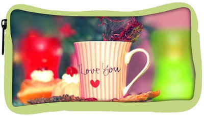 

Snoogg Eco Friendly Canvas Love You Mug Designer Student Pen Pencil Case Coin Purse Pouch Cosmetic Makeup Bag (GREEN) Pouch(Multicolor)