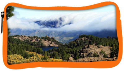 

Snoogg Eco Friendly Canvas Cloudy Mountain Designer Student Pen Pencil Case Coin Purse Pouch Cosmetic Makeup Bag (ORANGE) Pouch(Multicolor)