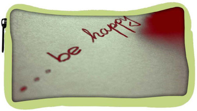 

Snoogg Eco Friendly Canvas Be Happy Designer Student Pen Pencil Case Coin Purse Pouch Cosmetic Makeup Bag (GREEN) Pouch(Multicolor)