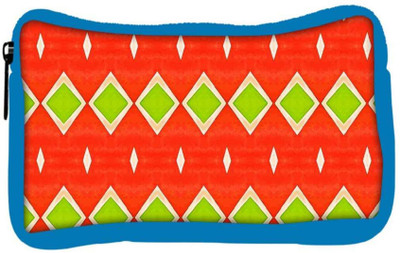 

Snoogg Eco Friendly Canvas Green Diamond Orange Pattern Designer Student Pen Pencil Case Coin Purse Pouch Cosmetic Makeup Bag (BLUE) Pouch(Multicolor)