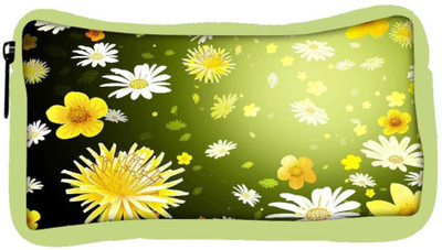 

Snoogg Eco Friendly Canvas Floral Petals Designer Student Pen Pencil Case Coin Purse Pouch Cosmetic Makeup Bag (GREEN) Pouch(Multicolor)