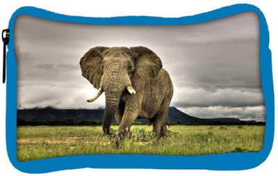 

Snoogg Eco Friendly Canvas Baby Elephant Following Designer Student Pen Pencil Case Coin Purse Pouch Cosmetic Makeup Bag (BLUE) Pouch(Multicolor)
