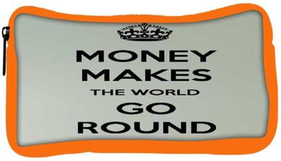 

Snoogg Eco Friendly Canvas Money Makes Student Pen Pencil Case Coin Purse Pouch Cosmetic Makeup Bag (ORANGE) Pouch(Multicolor)