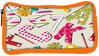 

Snoogg Eco Friendly Canvas Pencil Alphabets Designer Student Pen Pencil Case Coin Purse Pouch Cosmetic Makeup Bag (ORANGE) Pouch(Multicolor)