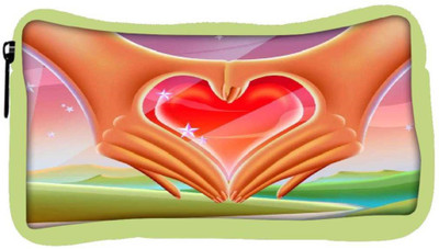 

Snoogg Eco Friendly Canvas Hands Forming A Heart 2640 Student Pen Pencil Case Coin Purse Pouch Cosmetic Makeup Bag (GREEN) Pouch(Multicolor)