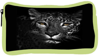 

Snoogg Eco Friendly Canvas Black And White Leopard Student Pen Pencil Case Coin Purse Pouch Cosmetic Makeup Bag (GREEN) Pouch(Multicolor)