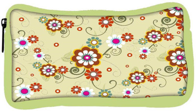 

Snoogg Eco Friendly Canvas White Floral Designer Student Pen Pencil Case Coin Purse Pouch Cosmetic Makeup Bag (GREEN) Pouch(Multicolor)