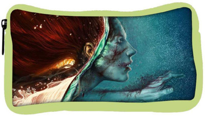 

Snoogg Eco Friendly Canvas Zombie Red Head Designer Student Pen Pencil Case Coin Purse Pouch Cosmetic Makeup Bag (GREEN) Pouch(Multicolor)
