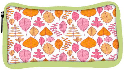 

Snoogg Eco Friendly Canvas Colorful Leaves Designer Student Pen Pencil Case Coin Purse Pouch Cosmetic Makeup Bag (GREEN) Pouch(Multicolor)