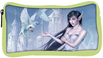 

Snoogg Eco Friendly Canvas Elf Girl Designer Student Pen Pencil Case Coin Purse Pouch Cosmetic Makeup Bag (GREEN) Pouch(Multicolor)
