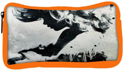 

Snoogg Eco Friendly Canvas Paint Art Student Pen Pencil Case Coin Purse Pouch Cosmetic Makeup Bag (ORANGE) Pouch(Multicolor)