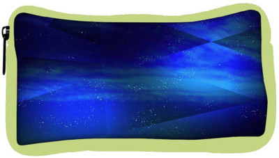 

Snoogg Eco Friendly Canvas Abstract Cosmos Background Student Pen Pencil Case Coin Purse Pouch Cosmetic Makeup Bag (GREEN) Pouch(Multicolor)