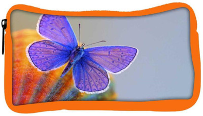 

Snoogg Eco Friendly Canvas Purple Butterfly Designer Student Pen Pencil Case Coin Purse Pouch Cosmetic Makeup Bag (ORANGE) Pouch(Multicolor)