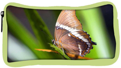 

Snoogg Eco Friendly Canvas Brown Butterfly Designer Student Pen Pencil Case Coin Purse Pouch Cosmetic Makeup Bag (GREEN) Pouch(Multicolor)