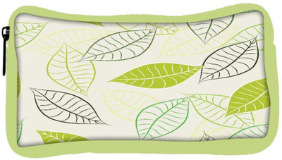 

Snoogg Eco Friendly Canvas Lite Leaves Designer Student Pen Pencil Case Coin Purse Pouch Cosmetic Makeup Bag (GREEN) Pouch(Multicolor)