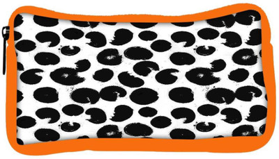 

Snoogg Eco Friendly Canvas Black Abstract Paint Designer Student Pen Pencil Case Coin Purse Pouch Cosmetic Makeup Bag (ORANGE) Pouch(Multicolor)