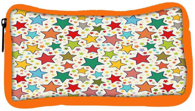 

Snoogg Eco Friendly Canvas Abstract Colorful Stars Designer Student Pen Pencil Case Coin Purse Pouch Cosmetic Makeup Bag (ORANGE) Pouch(Multicolor)