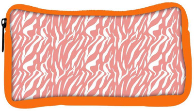 

Snoogg Eco Friendly Canvas White Strips Cream Pattern Designer Student Pen Pencil Case Coin Purse Pouch Cosmetic Makeup Bag (ORANGE) Pouch(Multicolor)