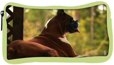 

Snoogg Eco Friendly Canvas Dog Sitting Designer Student Pen Pencil Case Coin Purse Pouch Cosmetic Makeup Bag (GREEN) Pouch(Multicolor)