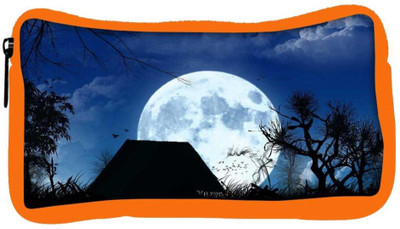 

Snoogg Eco Friendly Canvas White Moon Designer Student Pen Pencil Case Coin Purse Pouch Cosmetic Makeup Bag (ORANGE) Pouch(Multicolor)