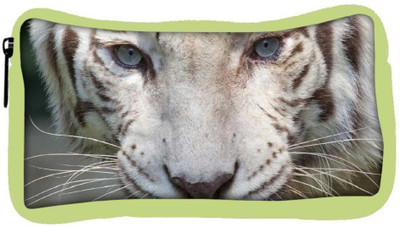 

Snoogg Eco Friendly Canvas White Tiger Designer Student Pen Pencil Case Coin Purse Pouch Cosmetic Makeup Bag (GREEN) Pouch(Multicolor)
