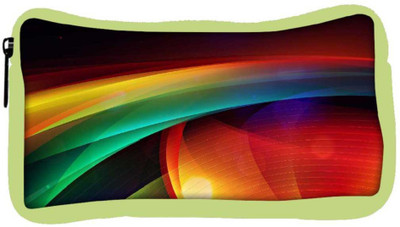 

Snoogg Eco Friendly Canvas Abstract Mixed Color Designer Student Pen Pencil Case Coin Purse Pouch Cosmetic Makeup Bag (GREEN) Pouch(Multicolor)