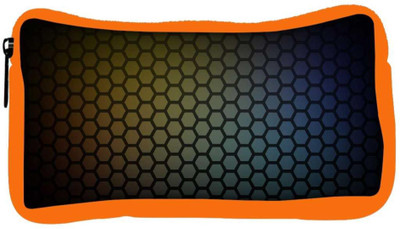

Snoogg Eco Friendly Canvas Honeycomb Pattern Designer Student Pen Pencil Case Coin Purse Pouch Cosmetic Makeup Bag (ORANGE) Pouch(Multicolor)