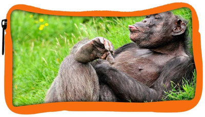 

Snoogg Eco Friendly Canvas Teasing Chimpanese Designer Student Pen Pencil Case Coin Purse Pouch Cosmetic Makeup Bag (ORANGE) Pouch(Multicolor)