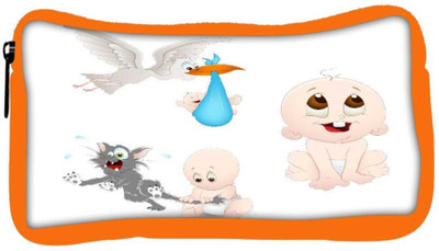 

Snoogg Eco Friendly Canvas Cute Baby Vectors Student Pen Pencil Case Coin Purse Pouch Cosmetic Makeup Bag (ORANGE) Pouch(Multicolor)