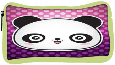 

Snoogg Eco Friendly Canvas Cute Panda Student Pen Pencil Case Coin Purse Pouch Cosmetic Makeup Bag (GREEN) Pouch(Multicolor)