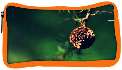 

Snoogg Eco Friendly Canvas Golden Flower Designer Student Pen Pencil Case Coin Purse Pouch Cosmetic Makeup Bag (ORANGE) Pouch(Multicolor)
