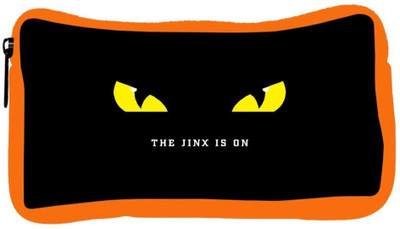 

Snoogg Eco Friendly Canvas Jinx Is On Designer Student Pen Pencil Case Coin Purse Pouch Cosmetic Makeup Bag (ORANGE) Pouch(Multicolor)