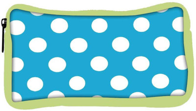 

Snoogg Eco Friendly Canvas Blue Polka Dot Student Pen Pencil Case Coin Purse Pouch Cosmetic Makeup Bag (GREEN) Pouch(Multicolor)