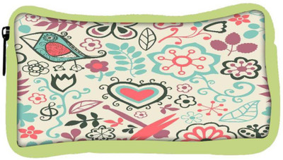 

Snoogg Eco Friendly Canvas White Birds And Nature Designer Student Pen Pencil Case Coin Purse Pouch Cosmetic Makeup Bag (GREEN) Pouch(Multicolor)
