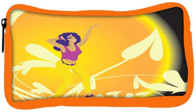 

Snoogg Eco Friendly Canvas Abstract Illustration Student Pen Pencil Case Coin Purse Pouch Cosmetic Makeup Bag (ORANGE) Pouch(Multicolor)