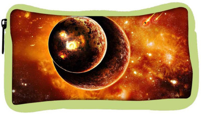 

Snoogg Eco Friendly Canvas Solar Eclipse Designer Student Pen Pencil Case Coin Purse Pouch Cosmetic Makeup Bag (GREEN) Pouch(Multicolor)