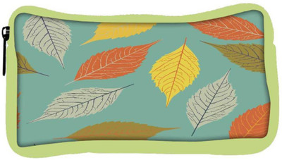 

Snoogg Eco Friendly Canvas Colorful Leaves Designer Student Pen Pencil Case Coin Purse Pouch Cosmetic Makeup Bag (GREEN) Pouch(Multicolor)